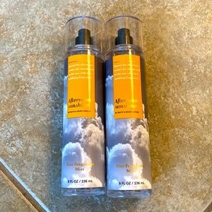 Set of 2 full-size Afternoon Sunshine Bath and Body Works body sprays